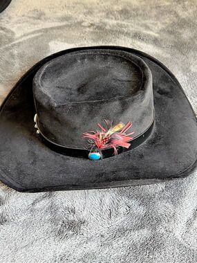 Bailey U-Rollit Gambler Hat Black Western Hat Size 6 7/8